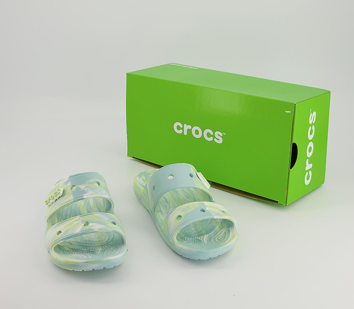 Crocs Classic 2 Strap Sandals Crocs Classic 2 Strap Sandals Pure Water Multi Marble