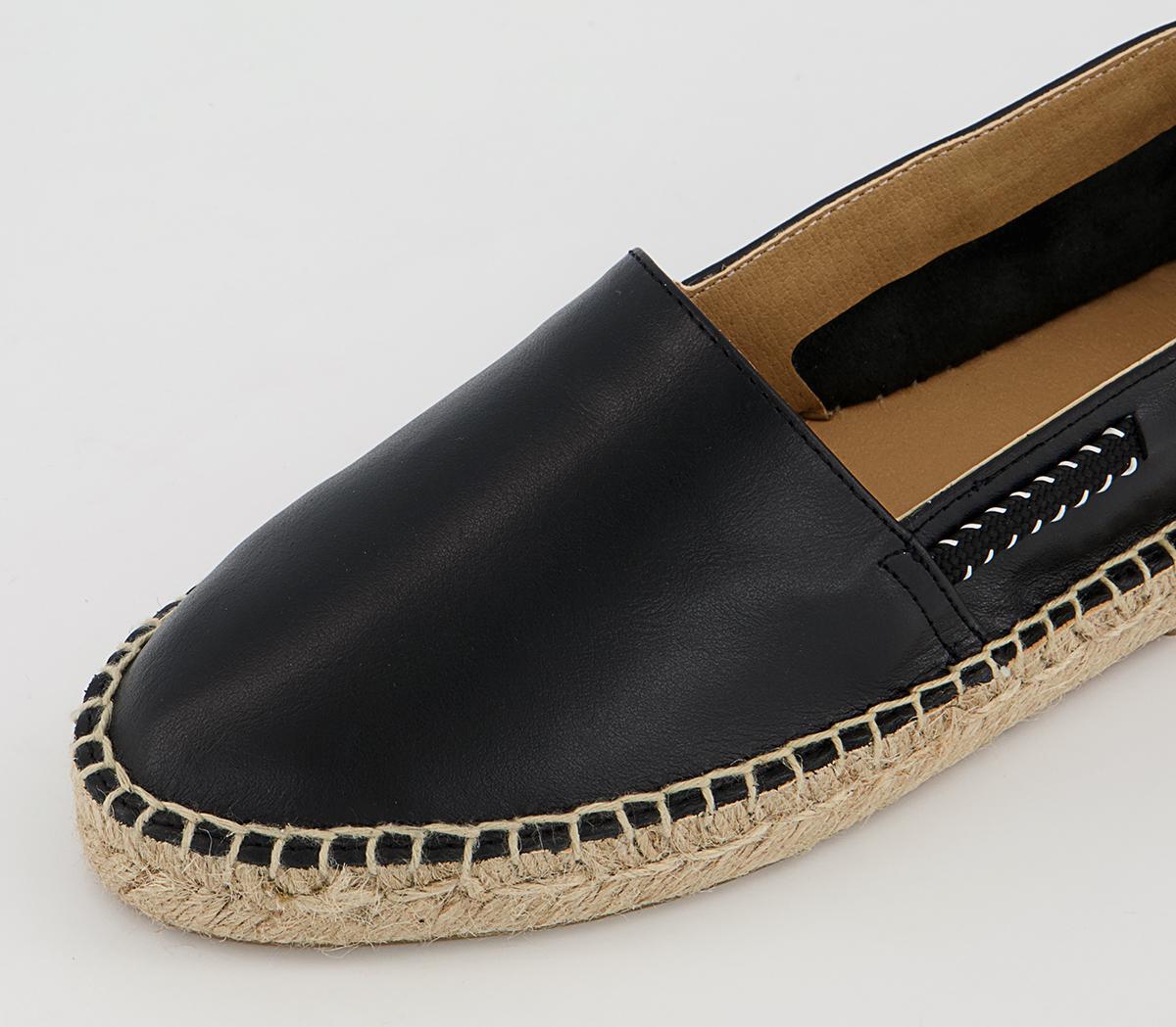 Office Finley Grosgrain Bow Espadrilles Office Finley Grosgrain Bow Espadrilles Black Leather
