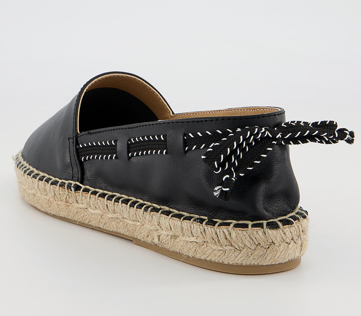 Office Finley Grosgrain Bow Espadrilles Office Finley Grosgrain Bow Espadrilles Black Leather