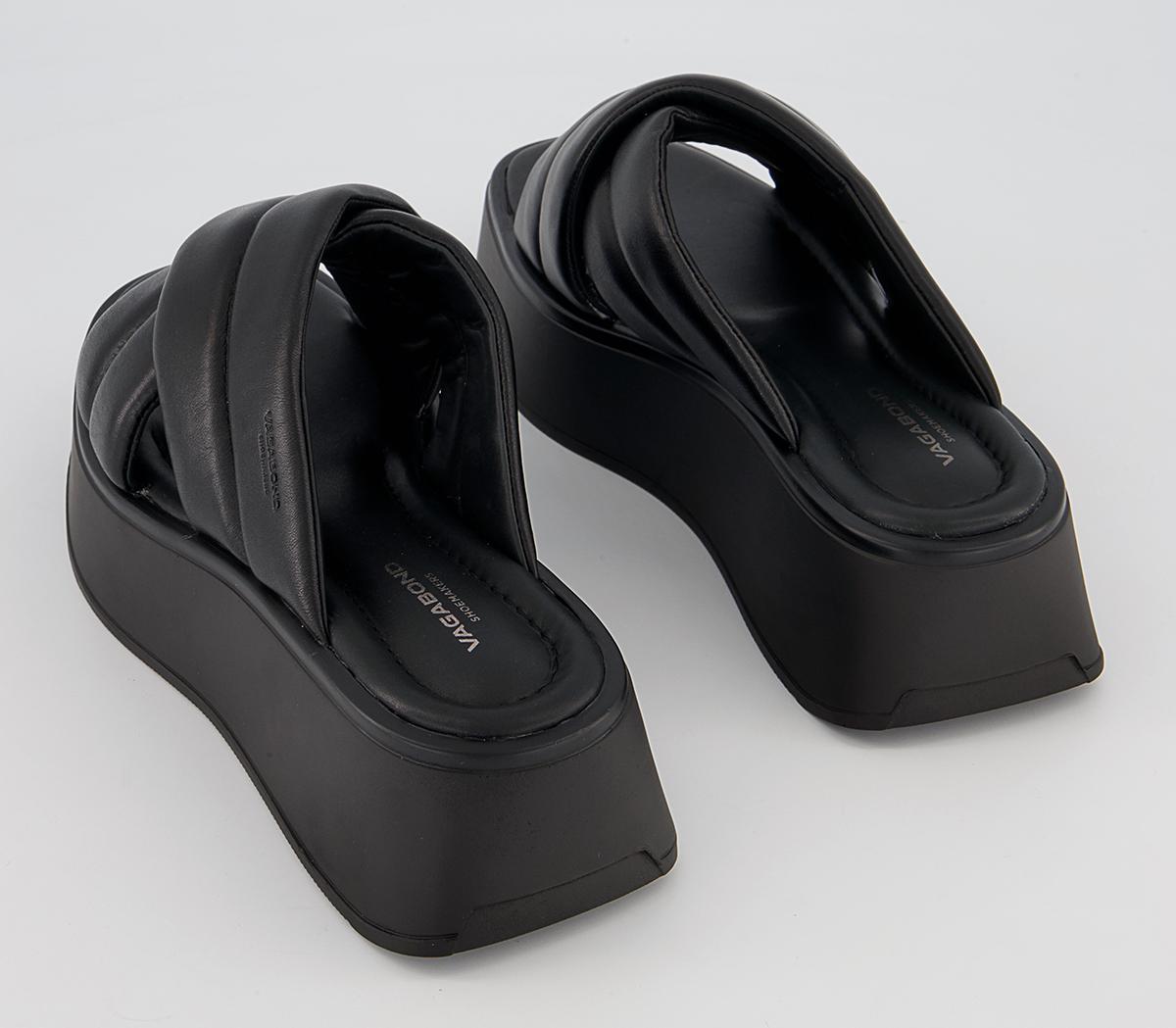 Vagabond Shoemakers Courtney Cross Strap Sliders Vagabond Shoemakers Courtney Cross Strap Sliders Black