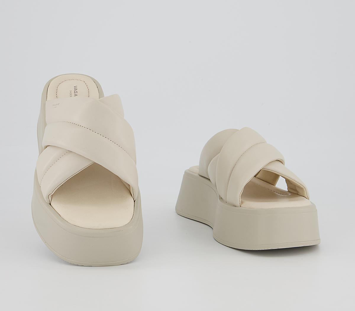 Vagabond Shoemakers Courtney Cross Strap Sliders Vagabond Shoemakers Courtney Cross Strap Sliders Off White
