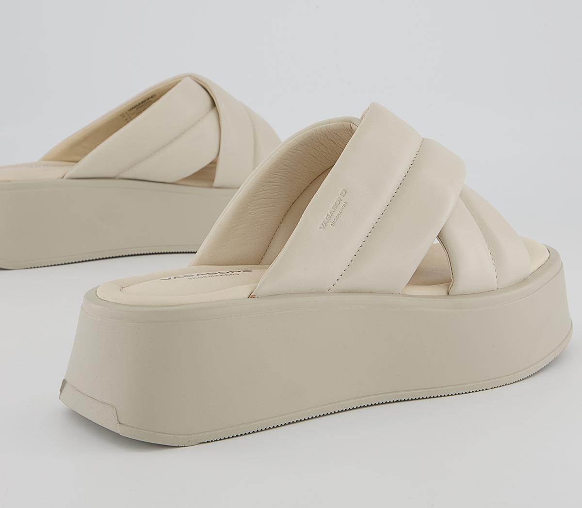 Vagabond Shoemakers Courtney Cross Strap Sliders Vagabond Shoemakers Courtney Cross Strap Sliders Off White