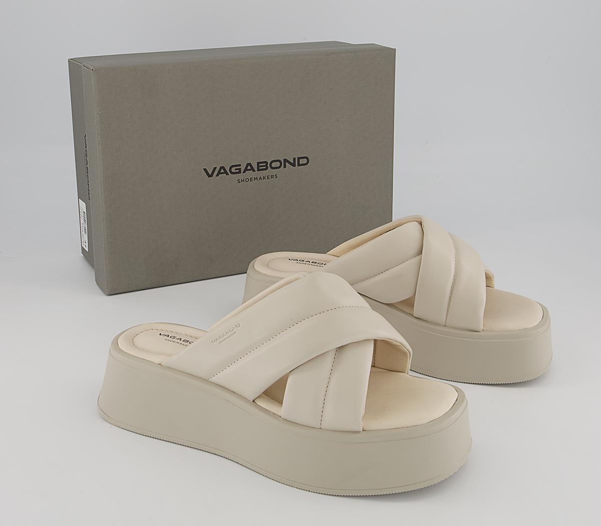 Vagabond Shoemakers Courtney Cross Strap Sliders Vagabond Shoemakers Courtney Cross Strap Sliders Off White