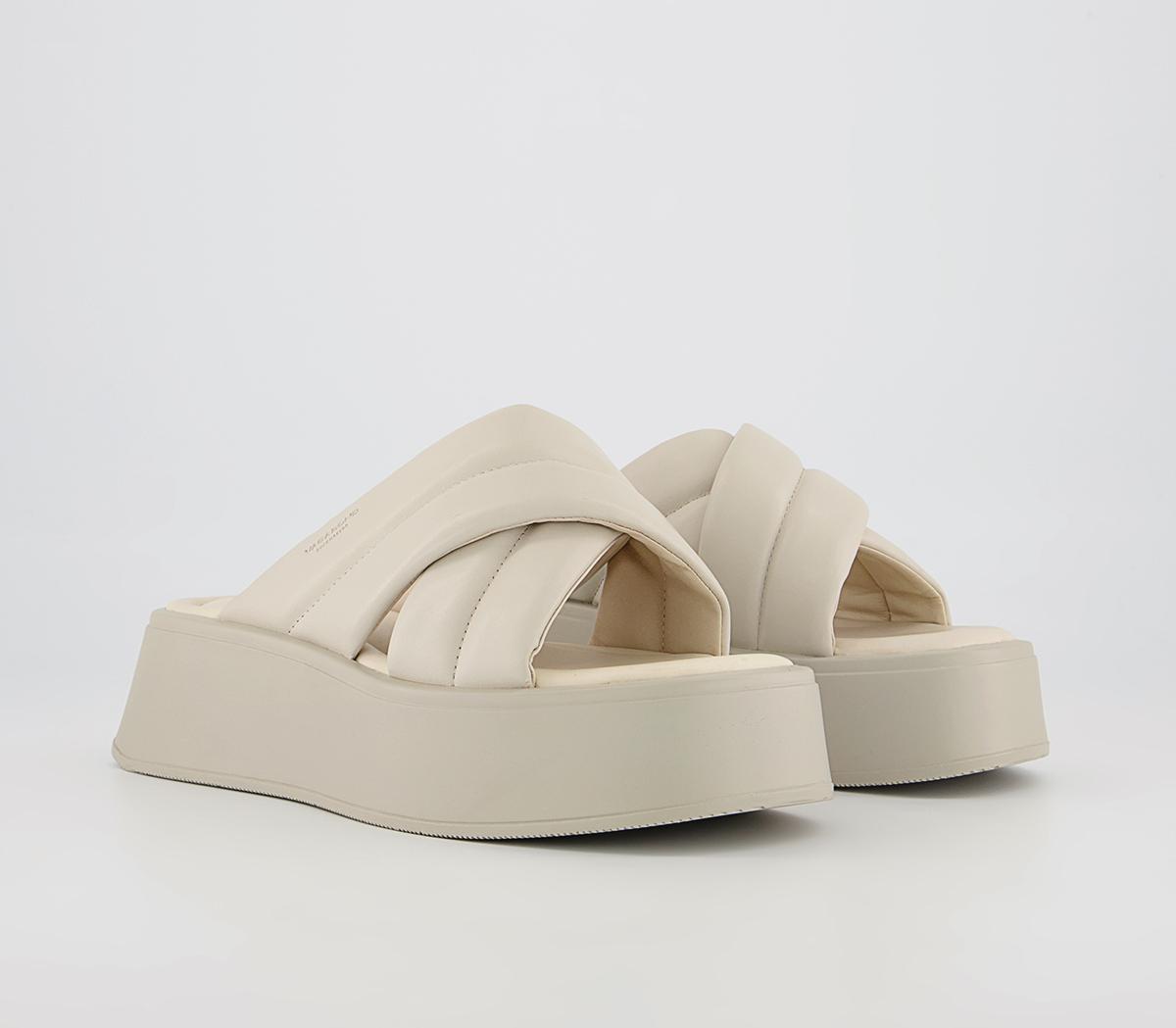 Vagabond Shoemakers Courtney Cross Strap Sliders Vagabond Shoemakers Courtney Cross Strap Sliders Off White