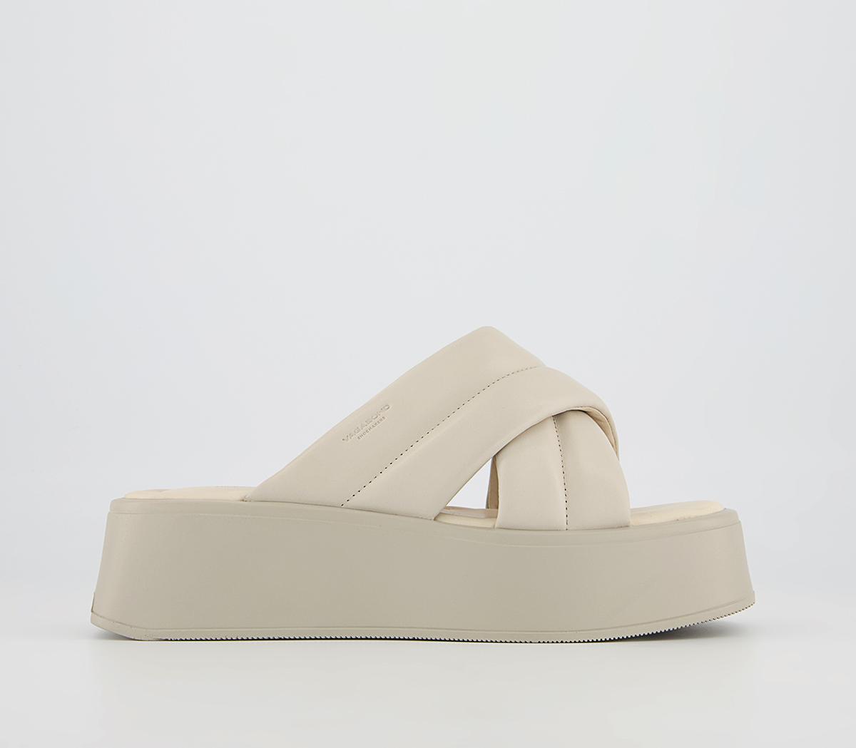Vagabond Shoemakers Courtney Cross Strap Sliders Vagabond Shoemakers Courtney Cross Strap Sliders Off White