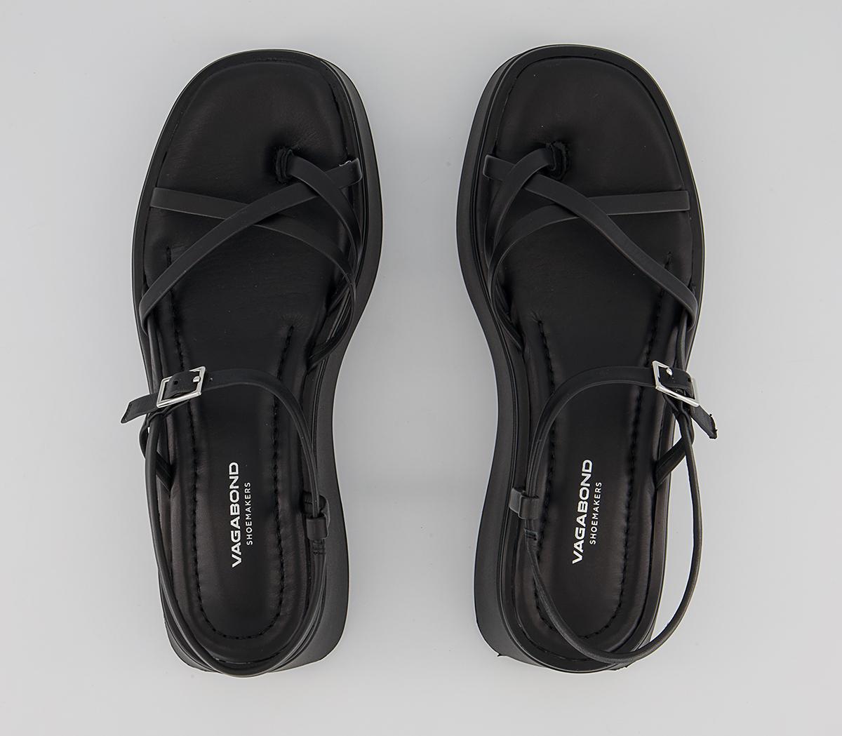 Vagabond Shoemakers Courtney Strap Flatform Black - Women’s Sandals