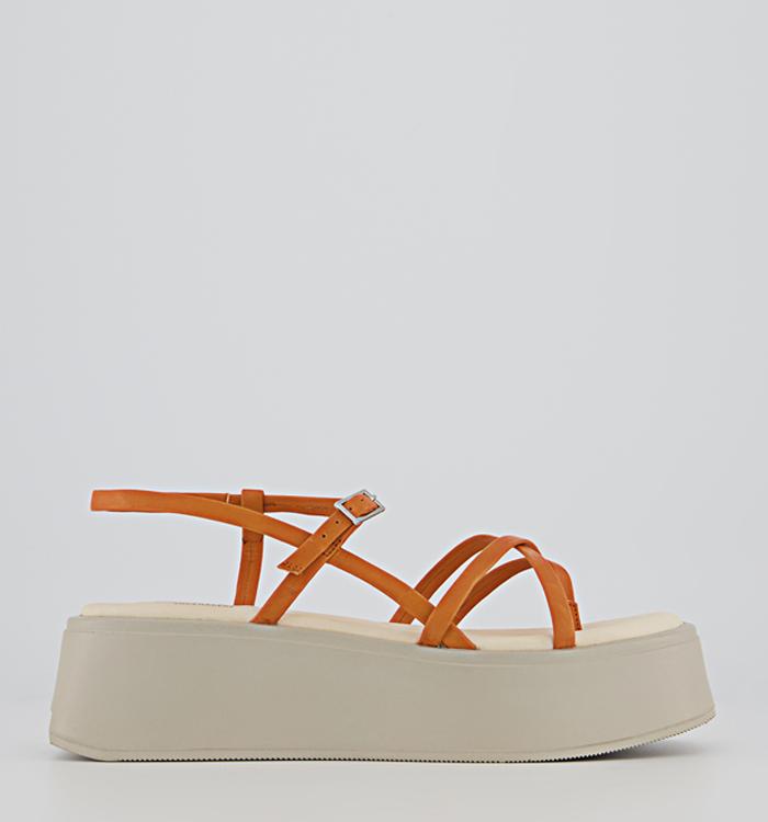 Vagabond Shoemakers Courtney Strap Flatform Sandals Orange