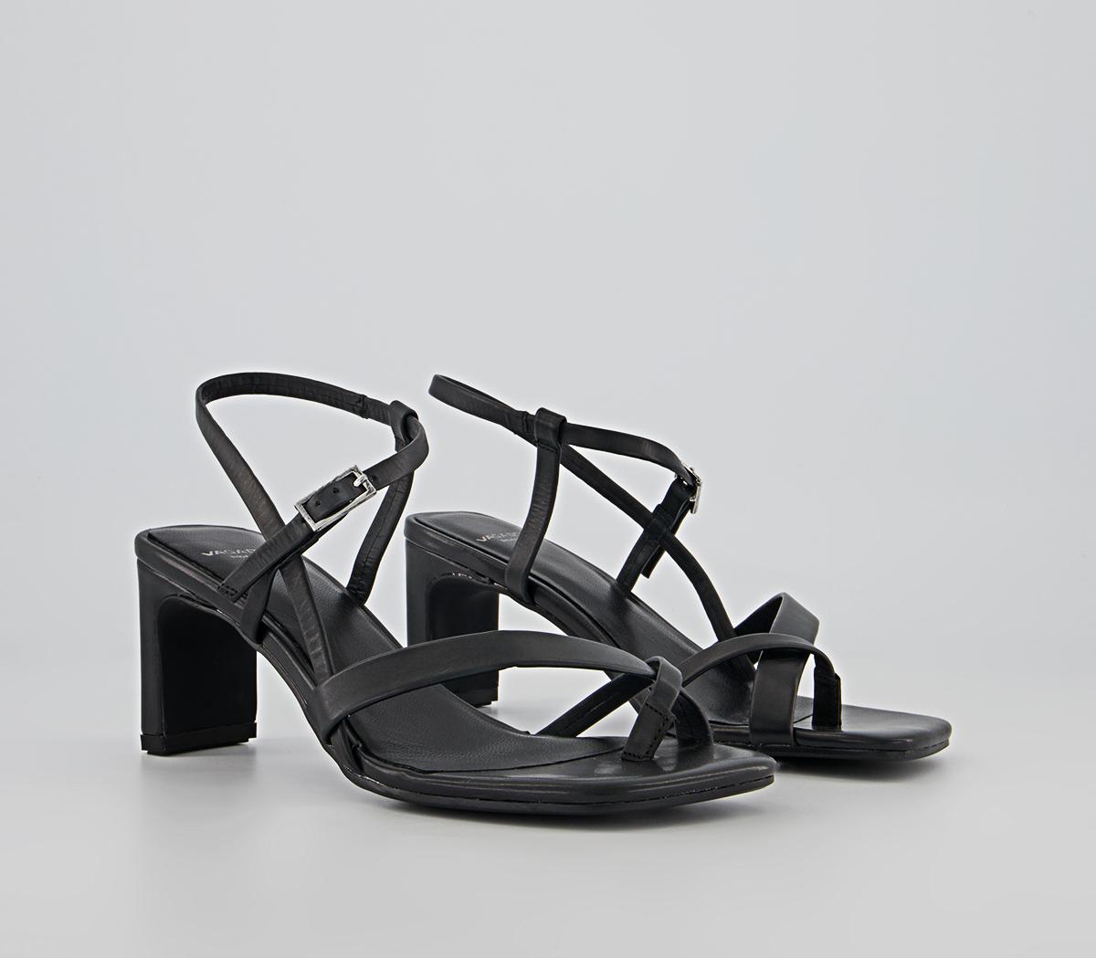 Vagabond Shoemakers Luisa Strap Heels Black - Mid Heels