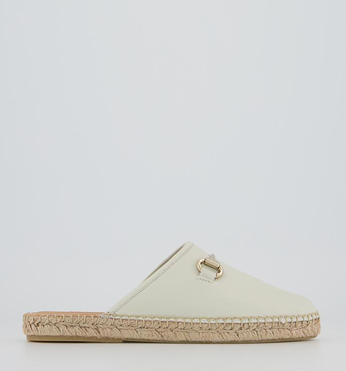 Office Frais Snaffle Espadrille Mules Off White