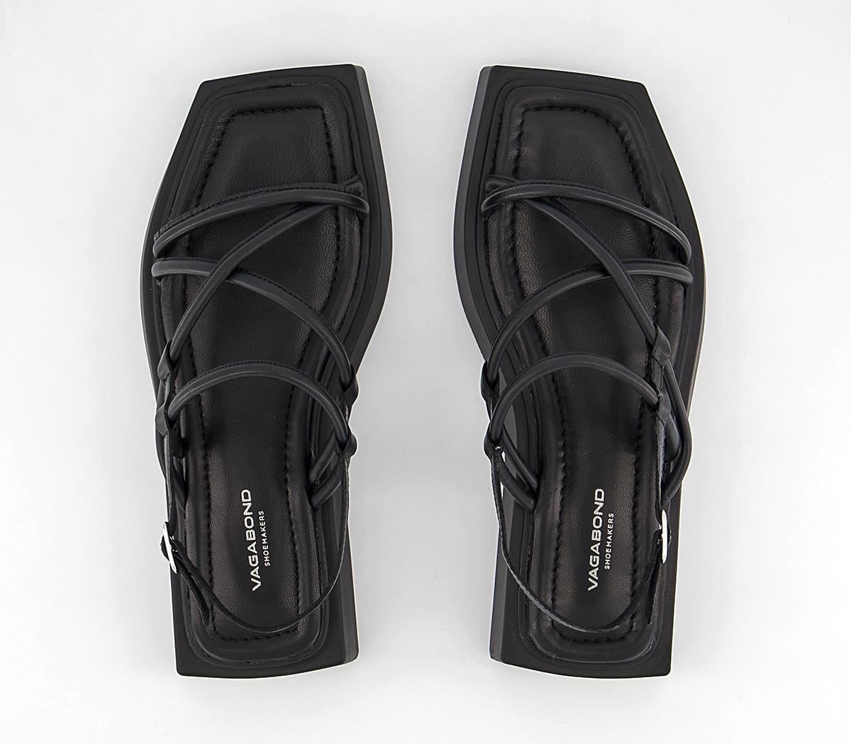 Vagabond Shoemakers Evy Multi Strap Sandals Black - Platform & Chunky