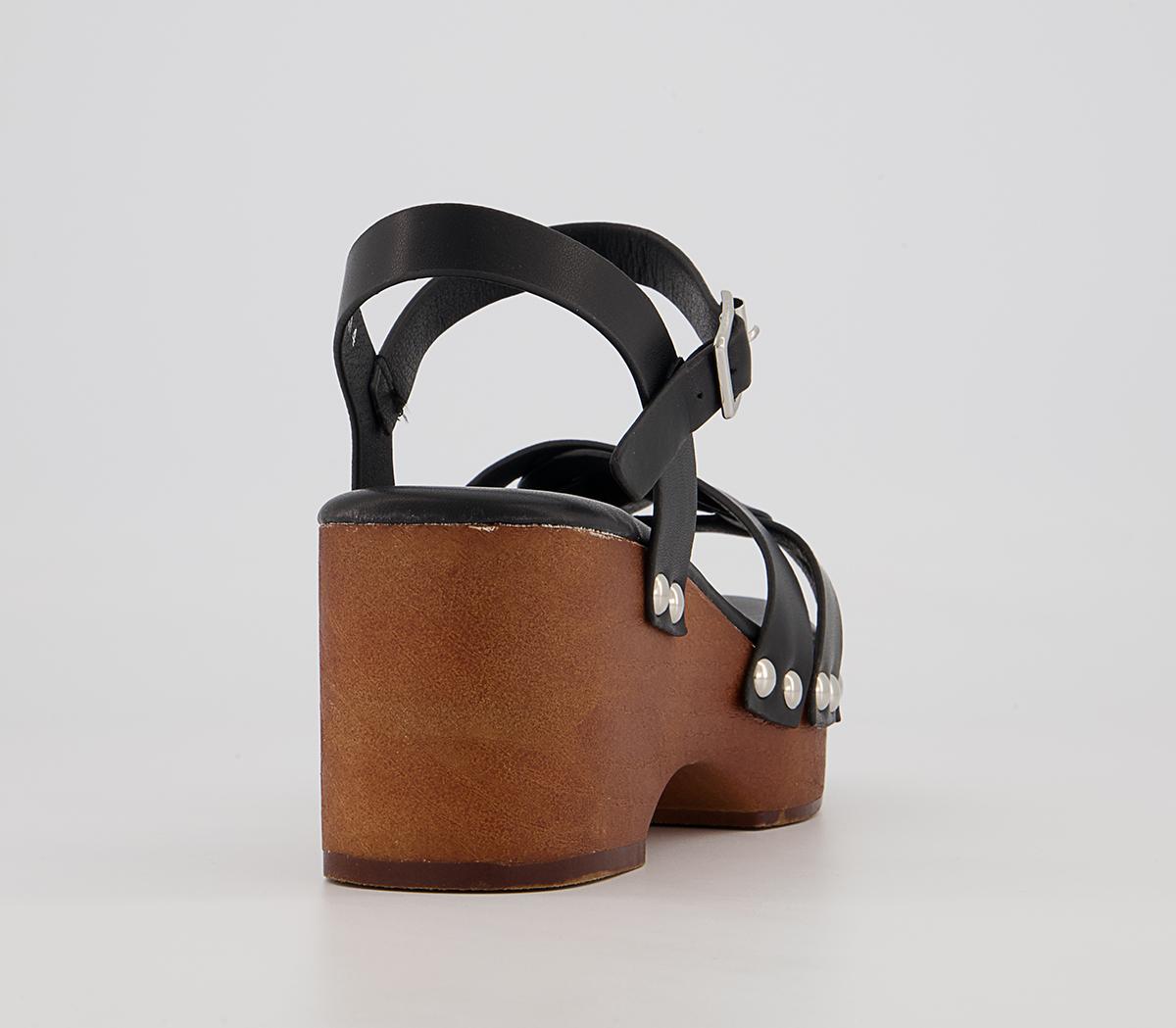 Raid Deeana Heeled Clogs Raid Deeana Heeled Clogs Black