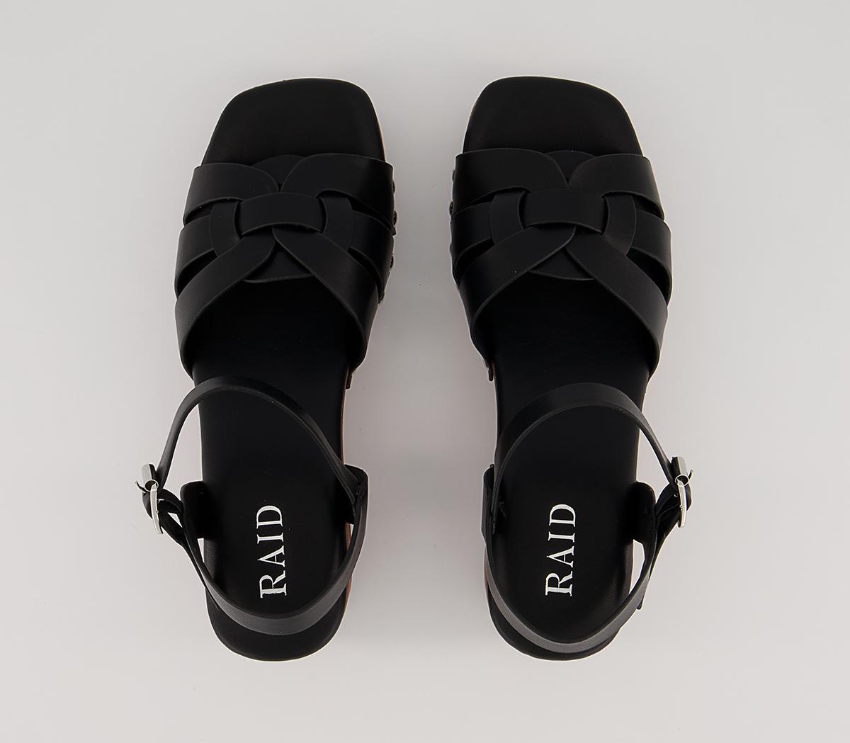 Raid Deeana Heeled Clogs Raid Deeana Heeled Clogs Black