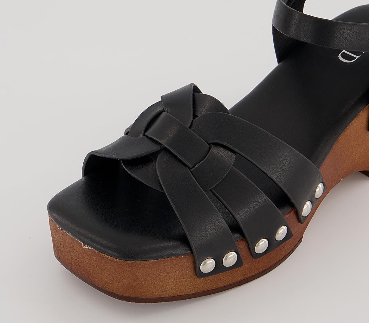 Raid Deeana Heeled Clogs Raid Deeana Heeled Clogs Black