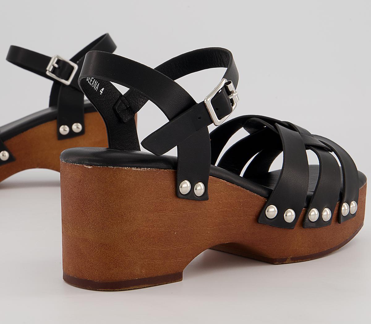 Raid Deeana Heeled Clogs Raid Deeana Heeled Clogs Black