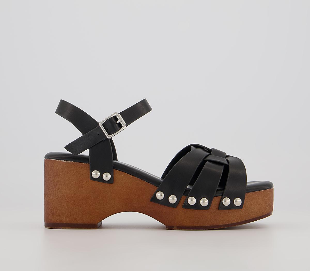 Raid Deeana Heeled Clogs Raid Deeana Heeled Clogs Black