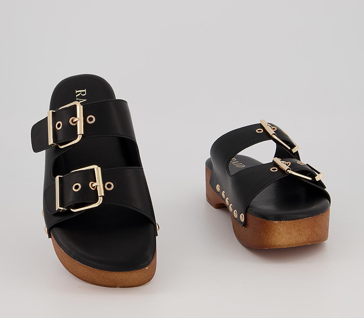 Raid Hellena Mule Clogs Raid Hellena Mule Clogs Black