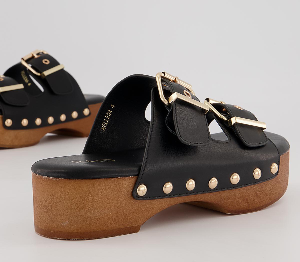 Raid Hellena Mule Clogs Raid Hellena Mule Clogs Black