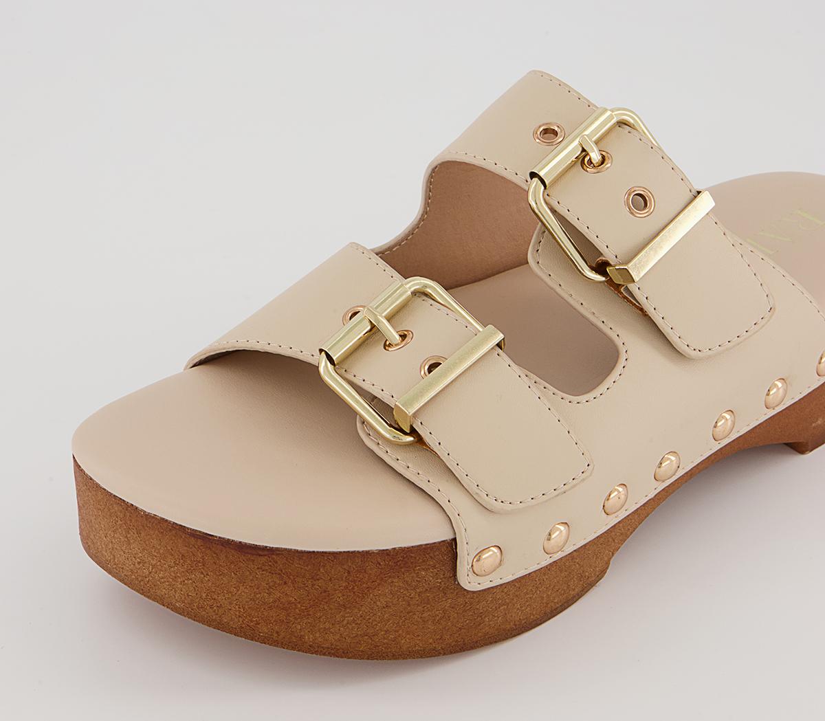 Raid Hellena Mule Clogs Raid Hellena Mule Clogs Beige