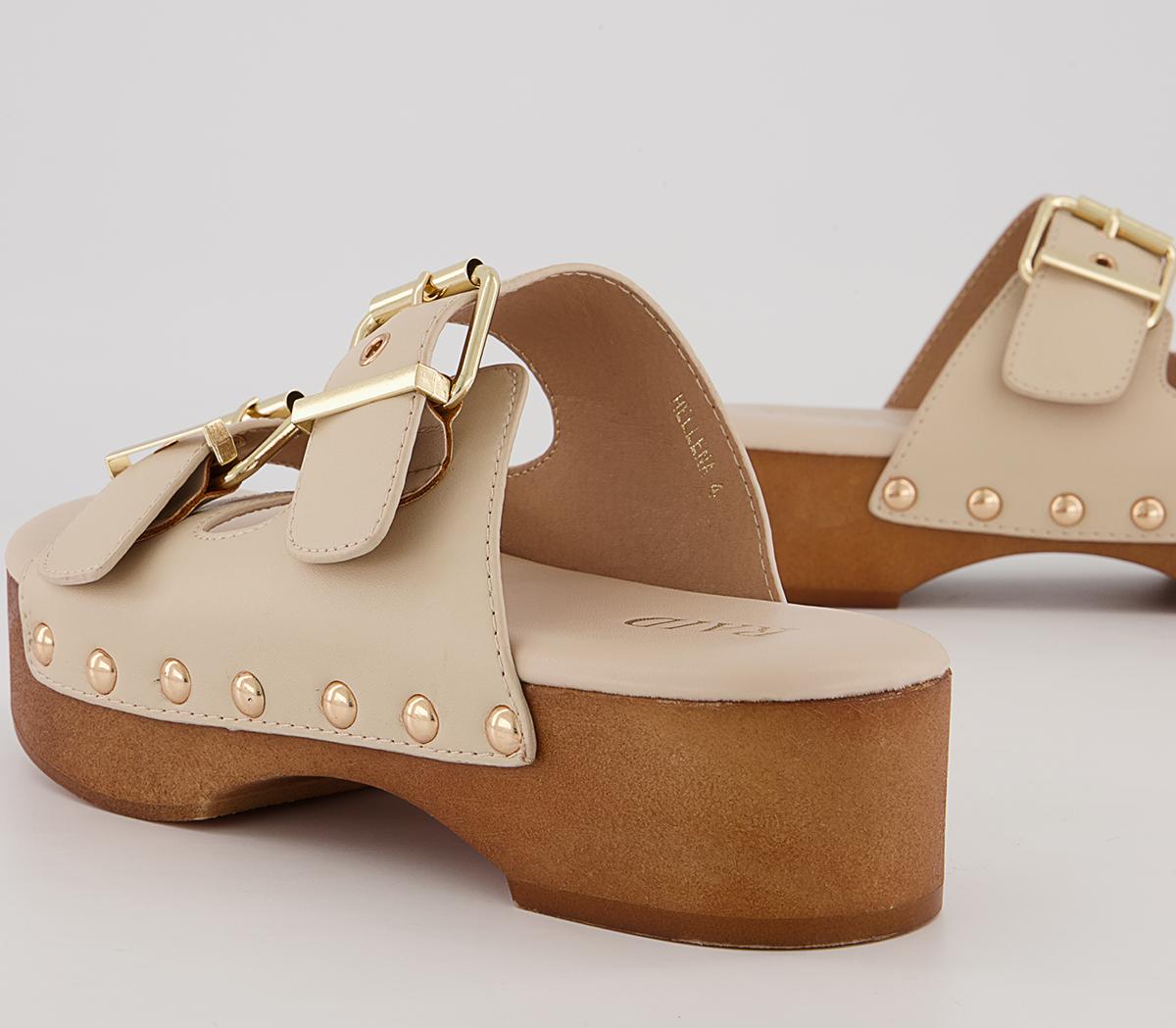 Raid Hellena Mule Clogs Raid Hellena Mule Clogs Beige