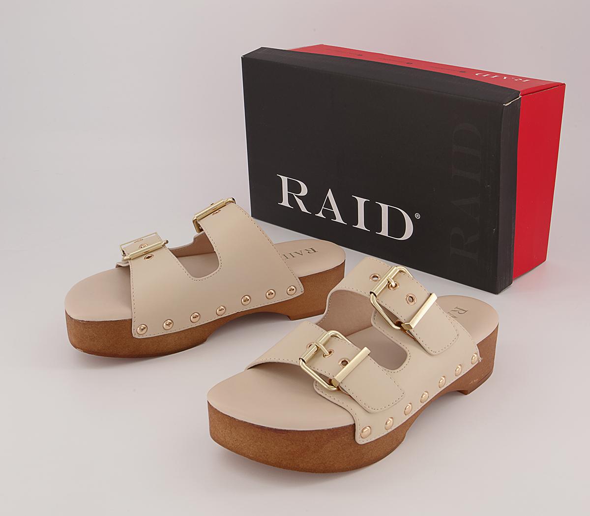 Raid Hellena Mule Clogs Raid Hellena Mule Clogs Beige