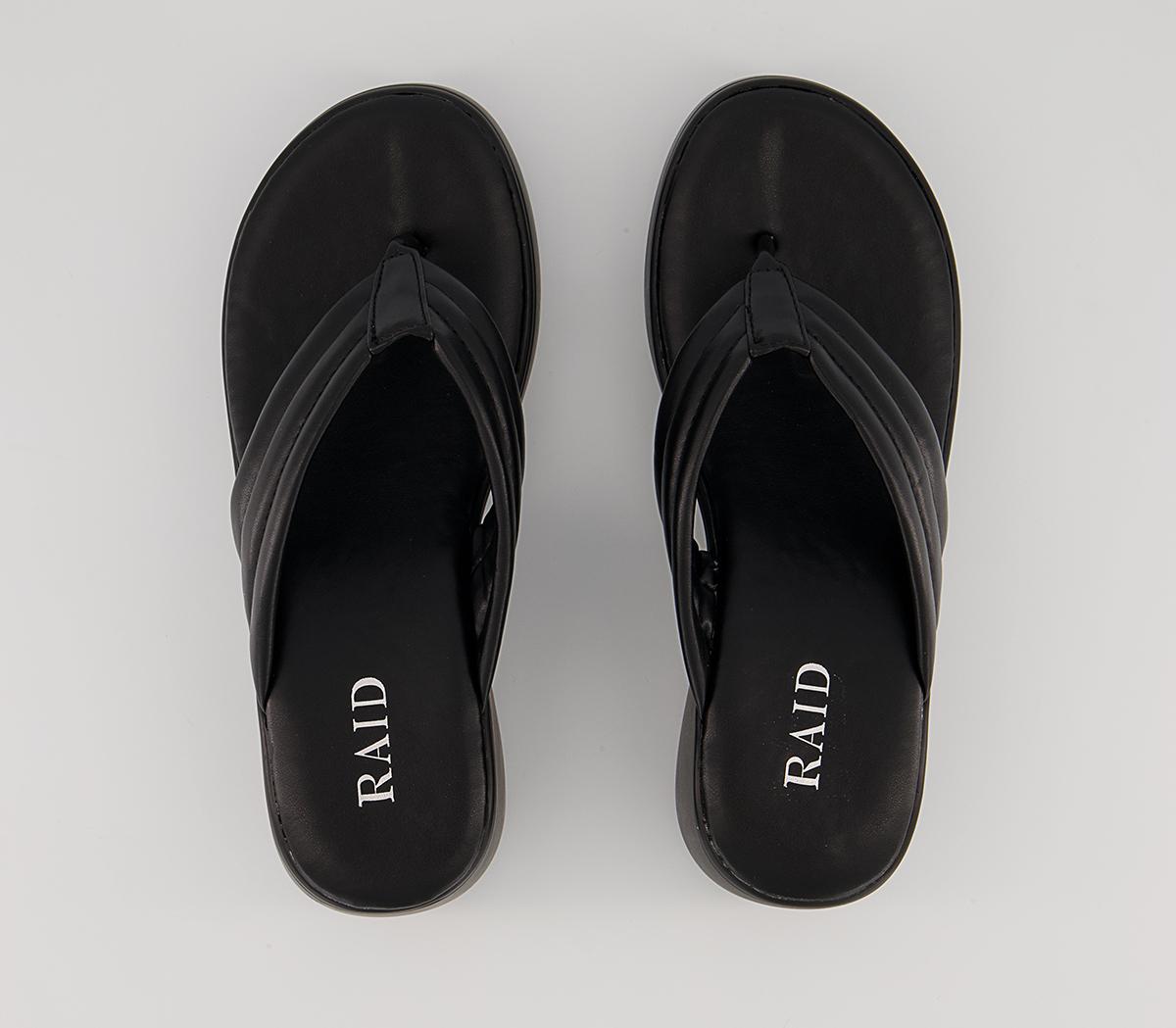 Raid Weylyn Cross Strap Wedges Raid Weylyn Cross Strap Wedges Black