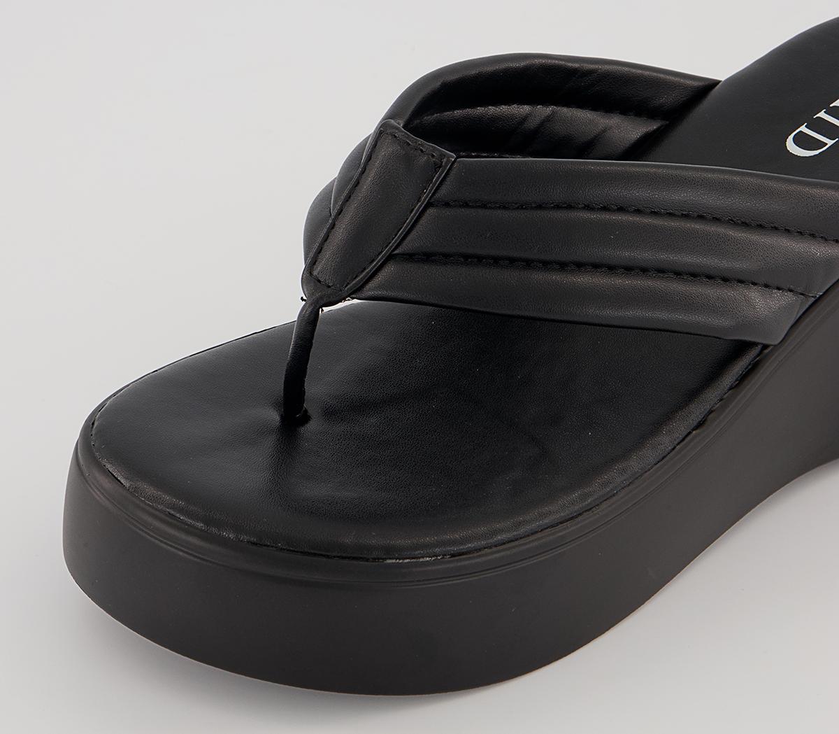Raid Weylyn Cross Strap Wedges Raid Weylyn Cross Strap Wedges Black
