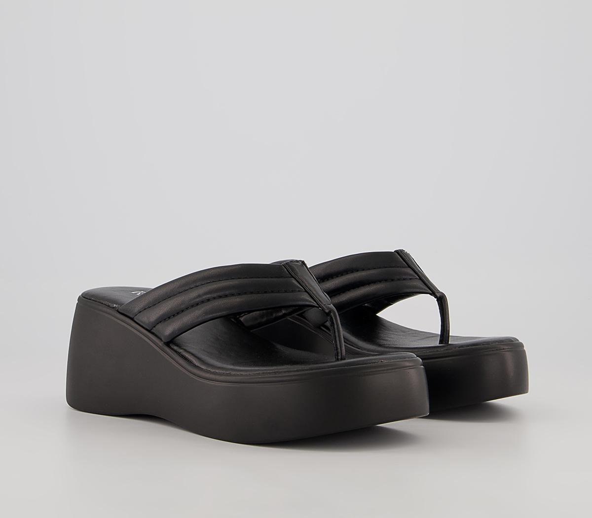Raid Weylyn Cross Strap Wedges Raid Weylyn Cross Strap Wedges Black