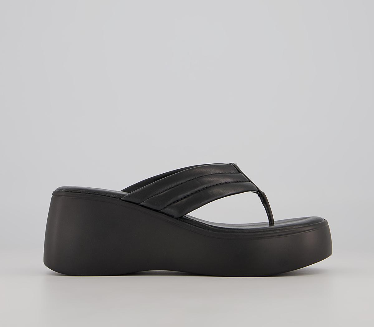 Raid Weylyn Cross Strap Wedges Raid Weylyn Cross Strap Wedges Black