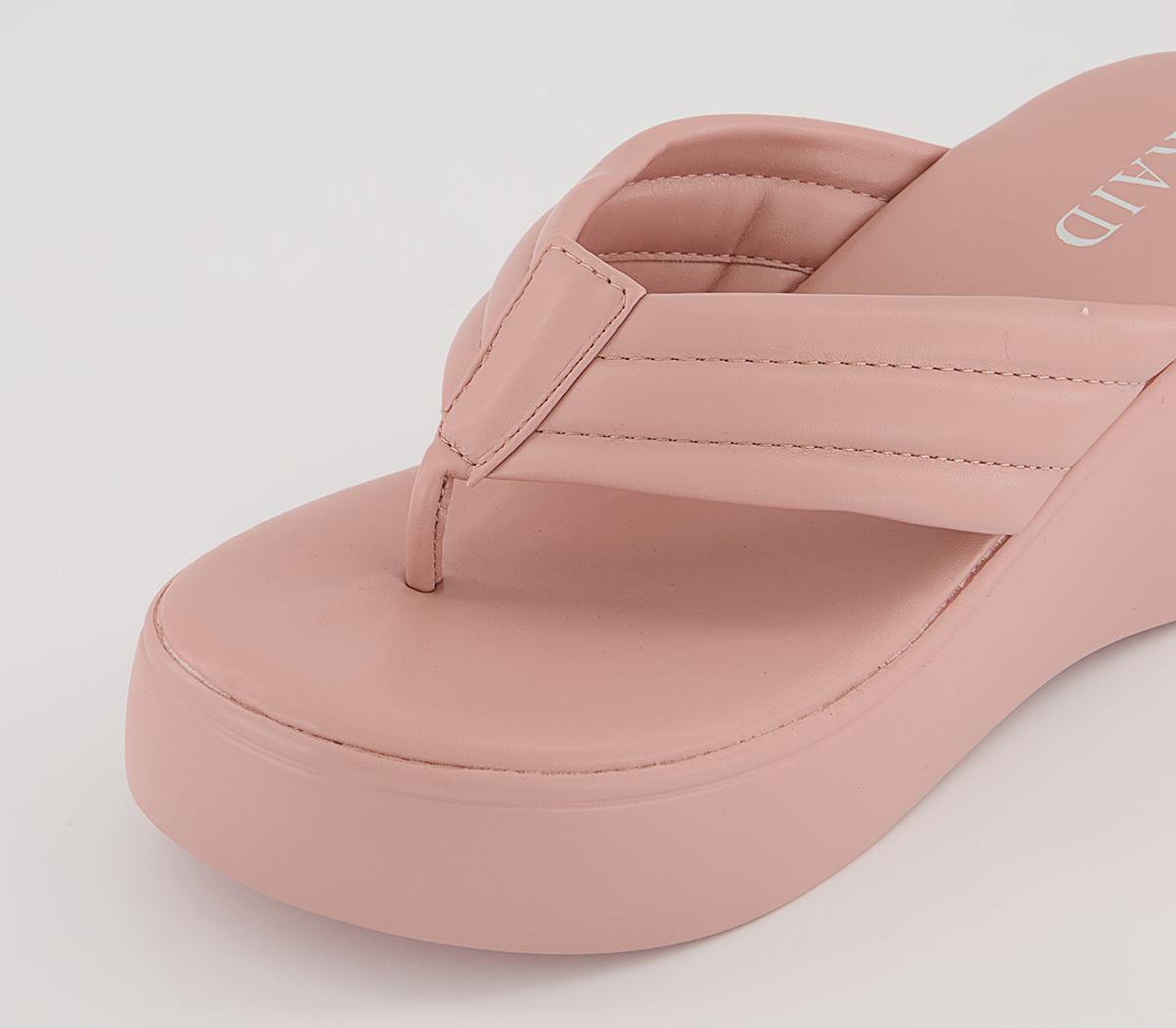 Raid Weylyn Cross Strap Wedges Raid Weylyn Cross Strap Wedges Pink