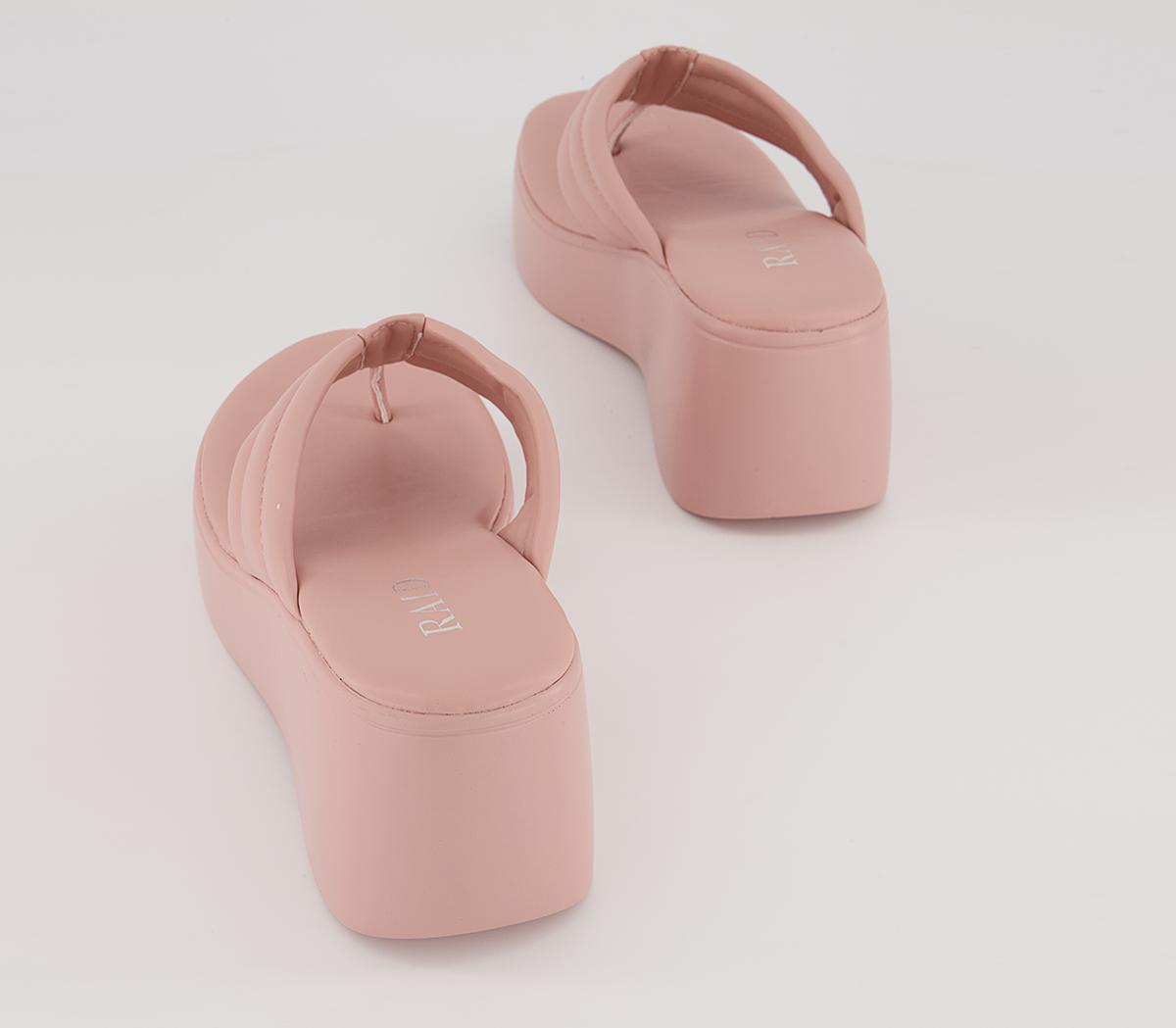 Raid Weylyn Cross Strap Wedges Raid Weylyn Cross Strap Wedges Pink