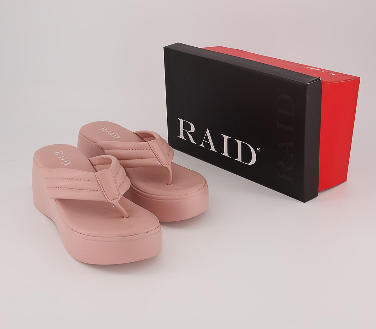 Raid Weylyn Cross Strap Wedges Raid Weylyn Cross Strap Wedges Pink