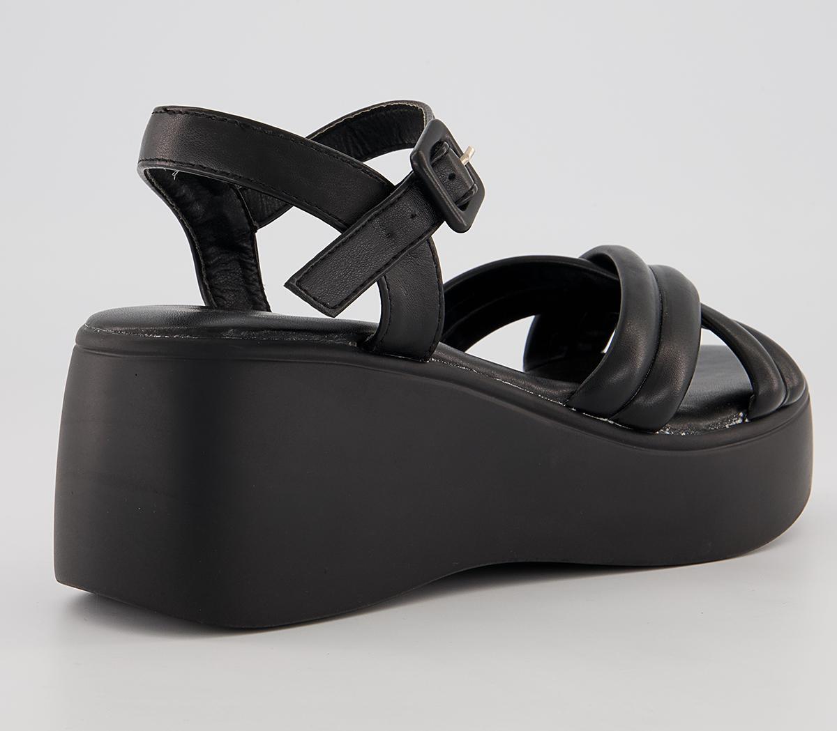 Raid Doria Ankle Strap Wedges Raid Doria Ankle Strap Wedges Black