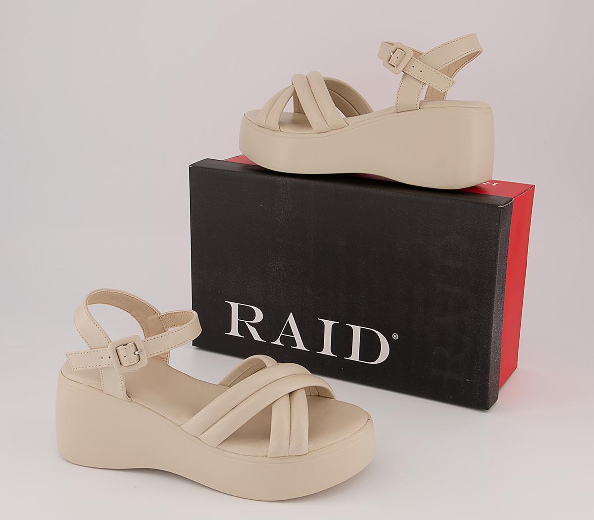 Raid Doria Ankle Strap Wedges Raid Doria Ankle Strap Wedges Nude