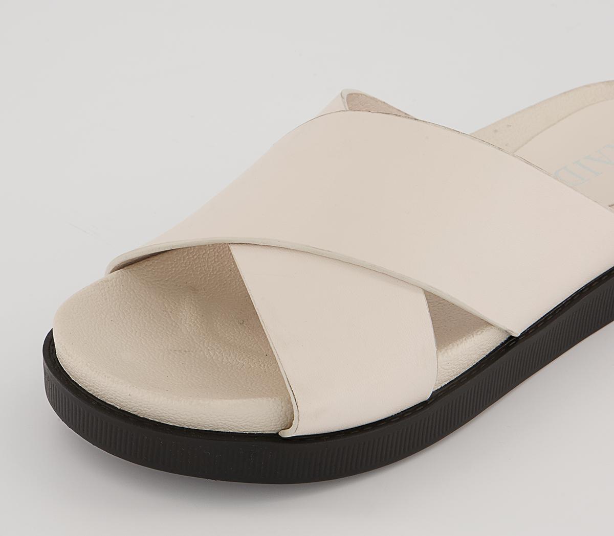 Raid Ainsley Cross Strap Slides Raid Ainsley Cross Strap Slides Cream