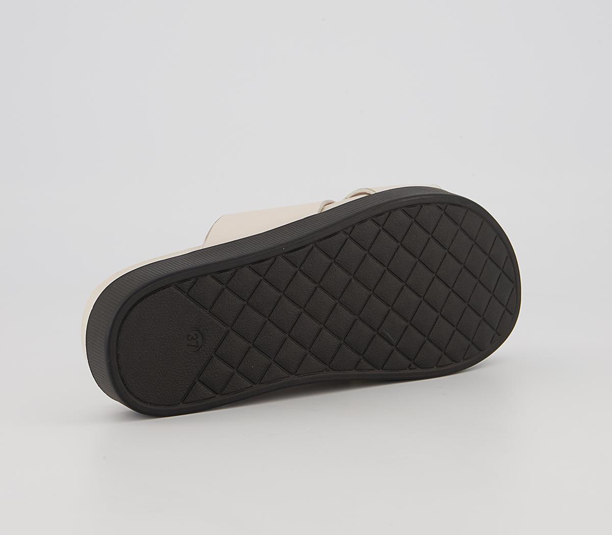 Raid Ainsley Cross Strap Slides Raid Ainsley Cross Strap Slides Cream