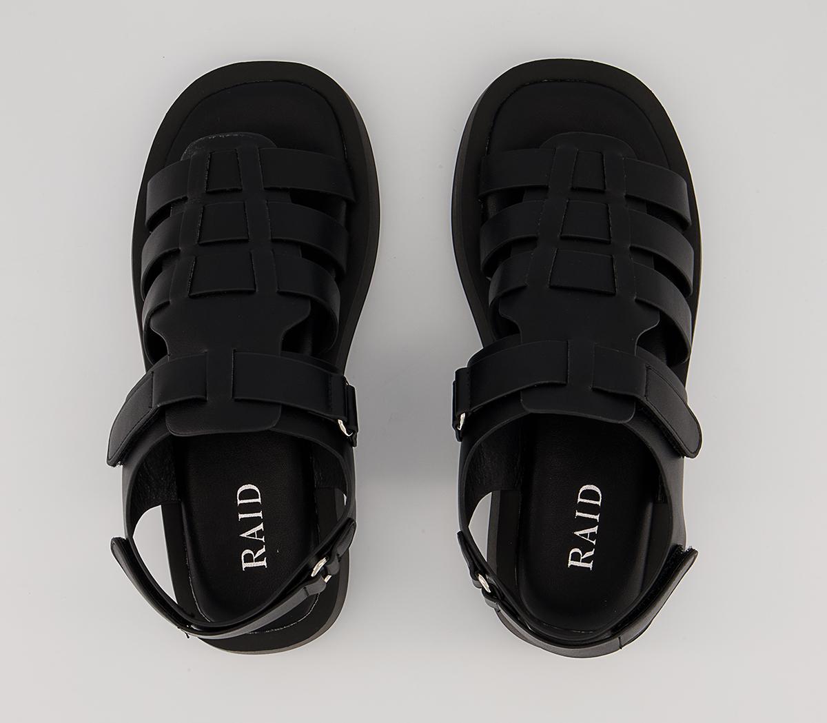 Raid Elissa Fisherman Sandals Raid Elissa Fisherman Sandals Black