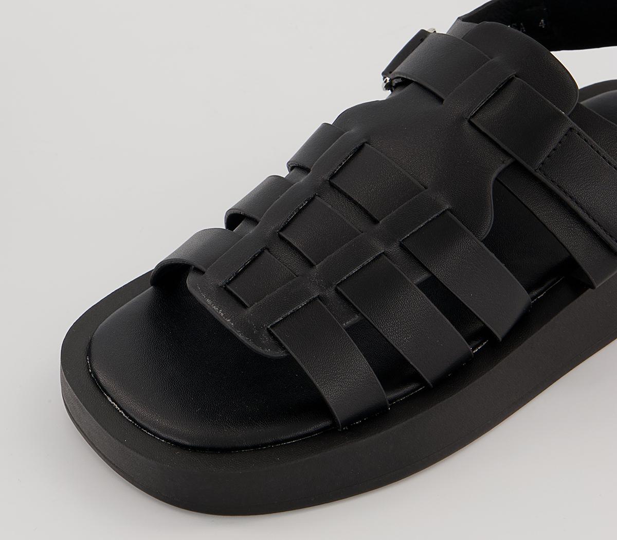 Raid Elissa Fisherman Sandals Raid Elissa Fisherman Sandals Black