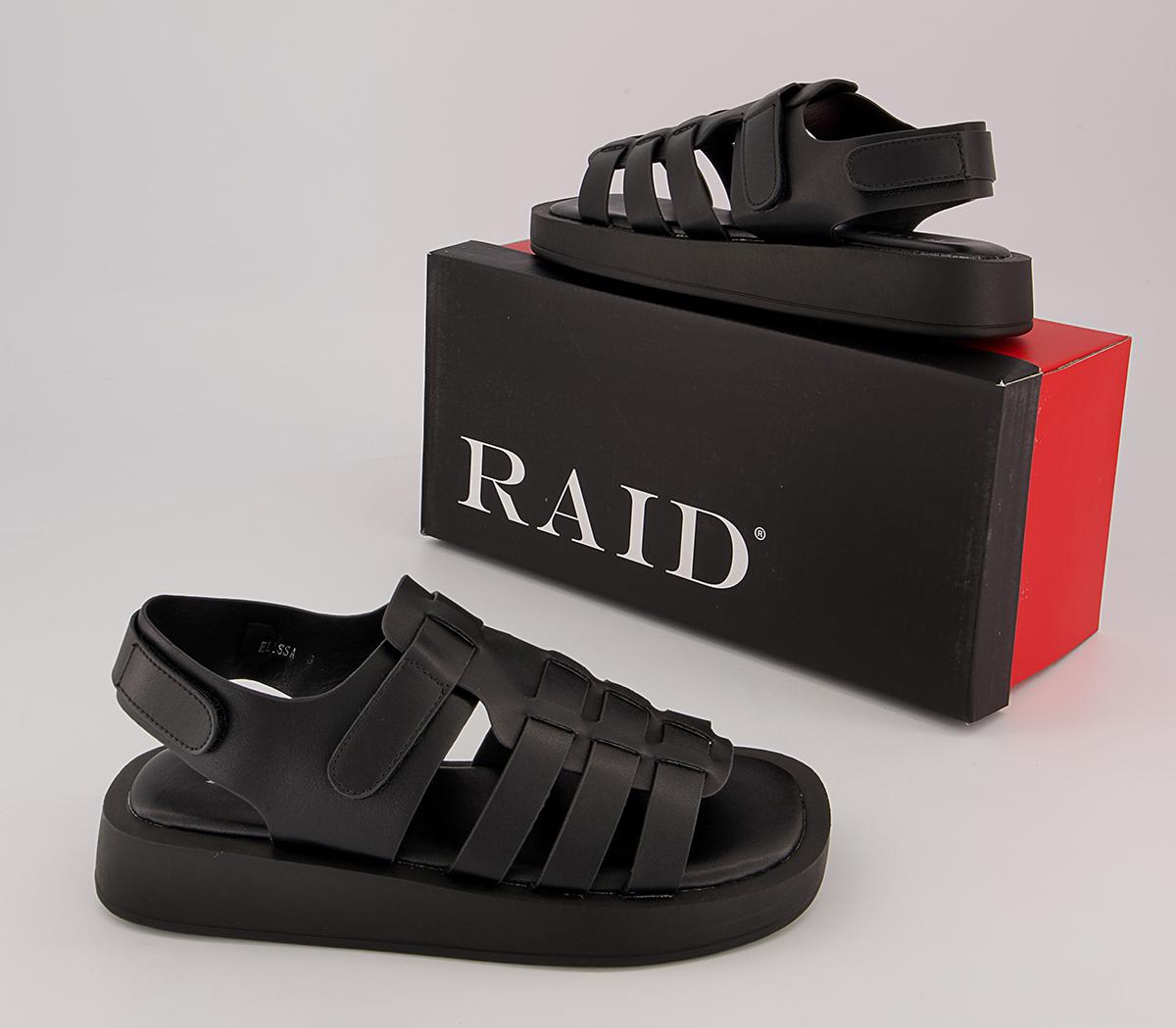 Raid Elissa Fisherman Sandals Raid Elissa Fisherman Sandals Black