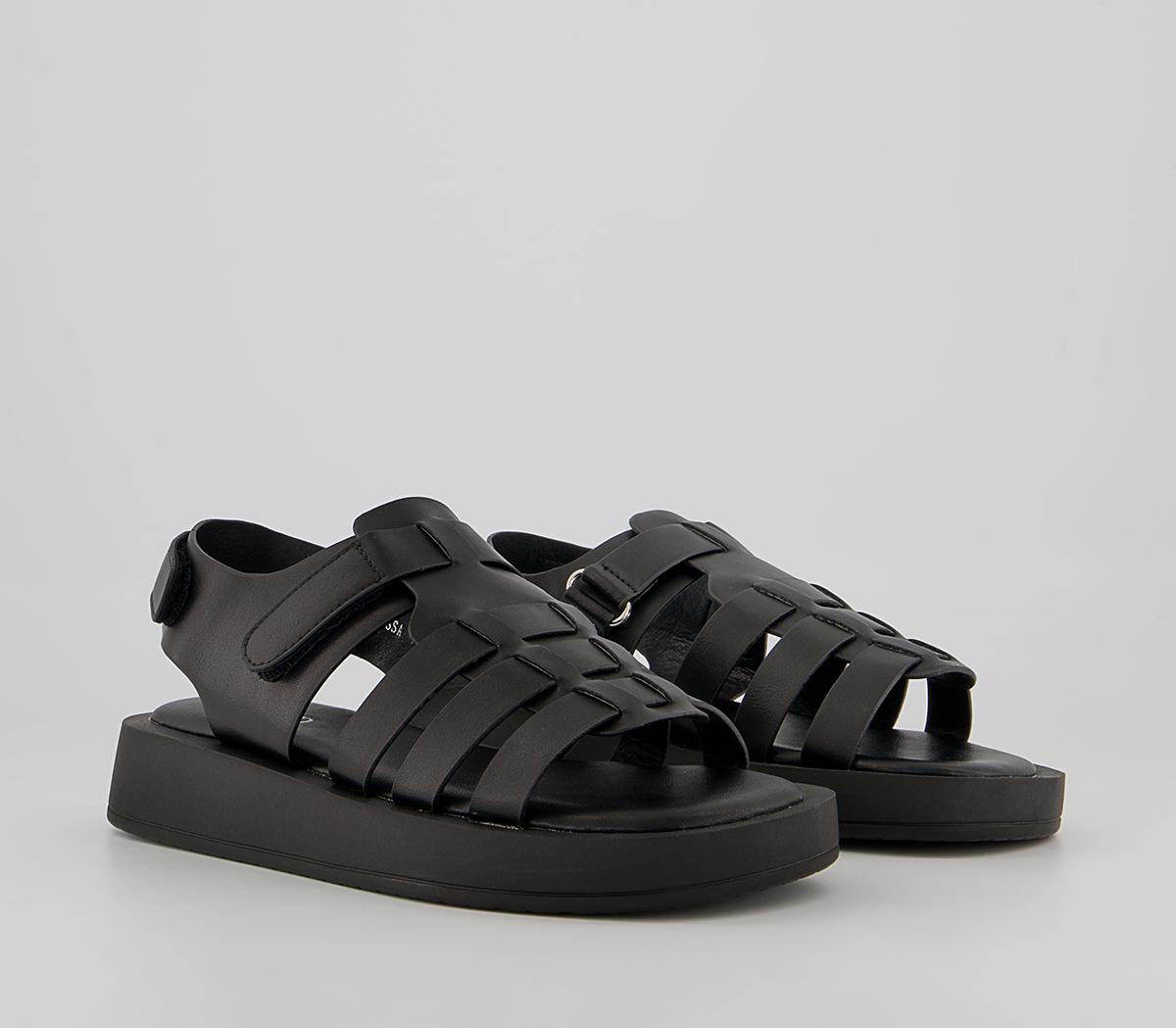 Raid Elissa Fisherman Sandals Raid Elissa Fisherman Sandals Black