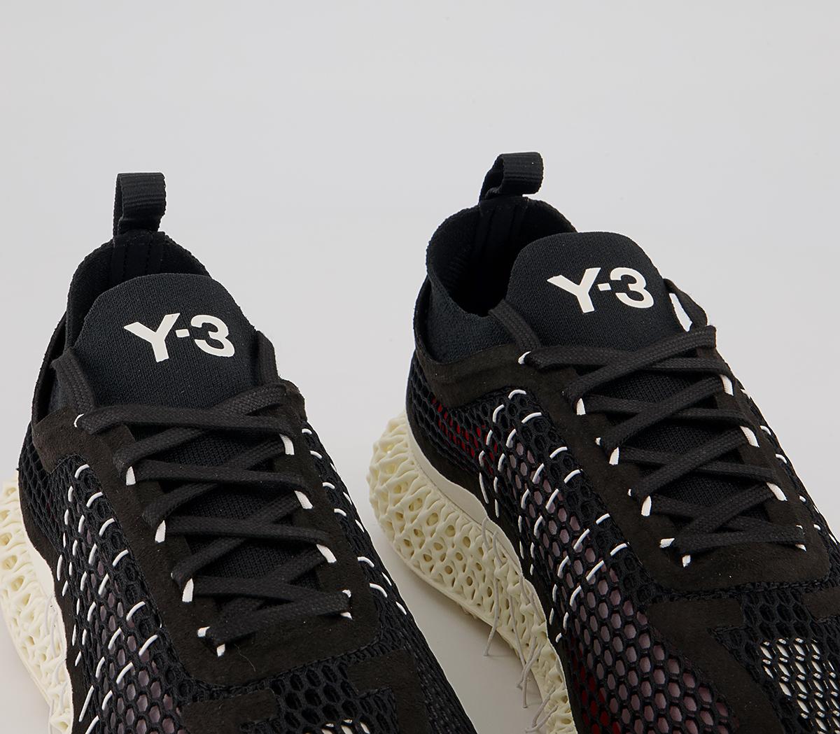 adidas Y-3 Y-3 Runner 4d Halo Trainers adidas Y-3 Y-3 Runner 4d Halo Trainers Black Core White Red