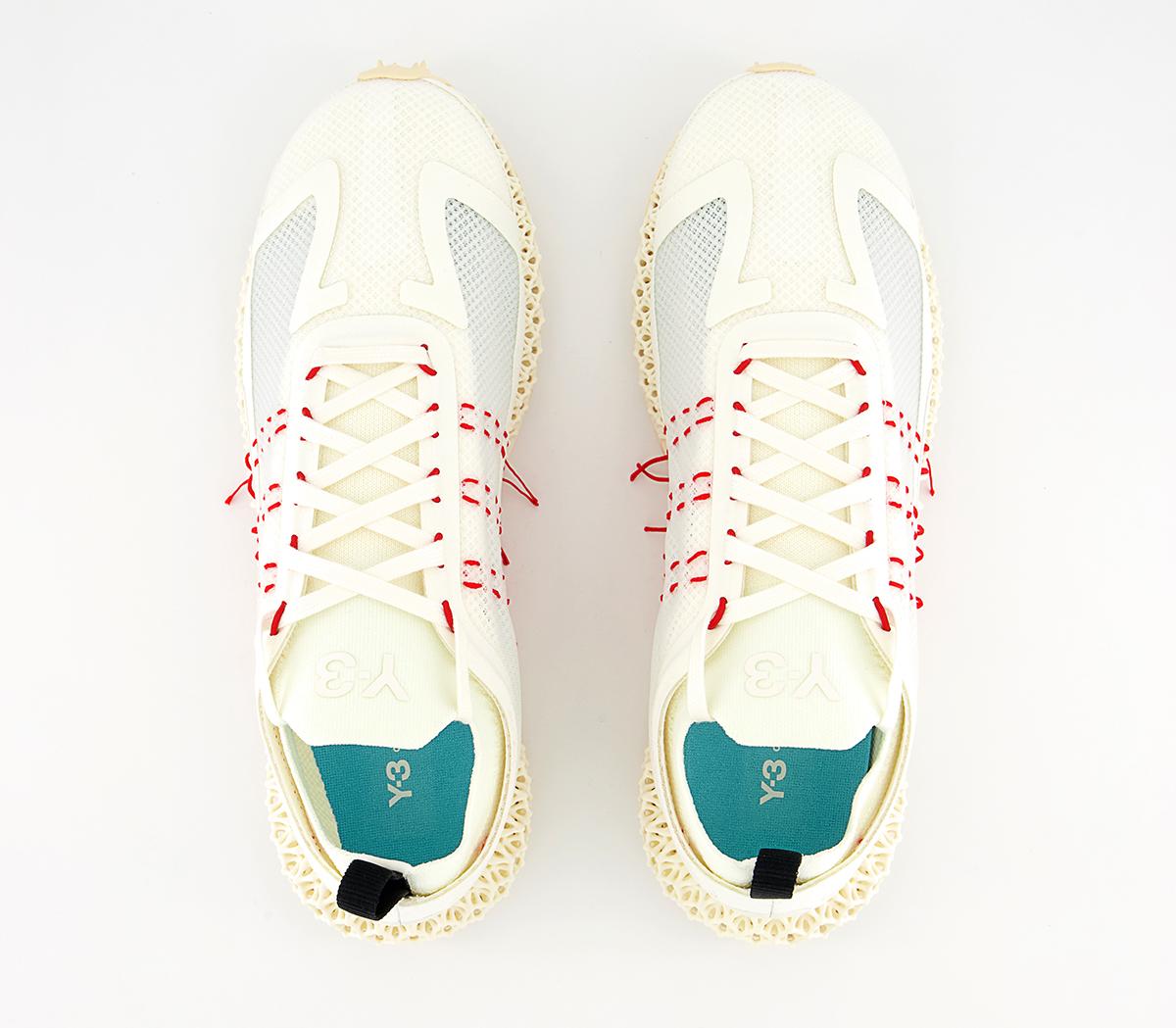 adidas Y-3 Y-3 Runner 4d Halo Trainers adidas Y-3 Y-3 Runner 4d Halo Trainers Core White Red Bright Cyan