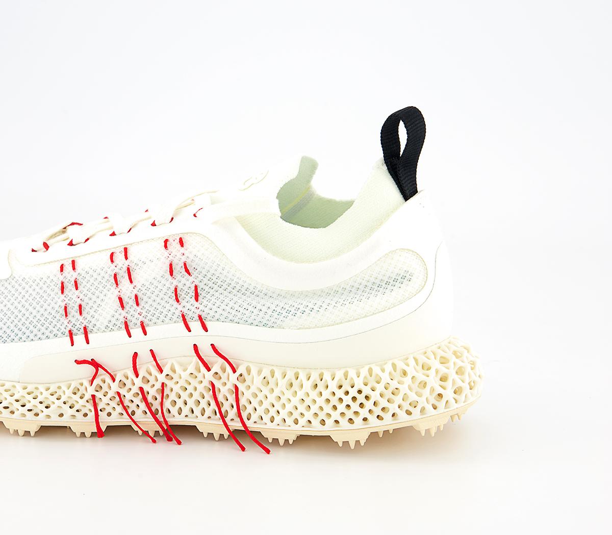 adidas Y-3 Y-3 Runner 4d Halo Trainers adidas Y-3 Y-3 Runner 4d Halo Trainers Core White Red Bright Cyan
