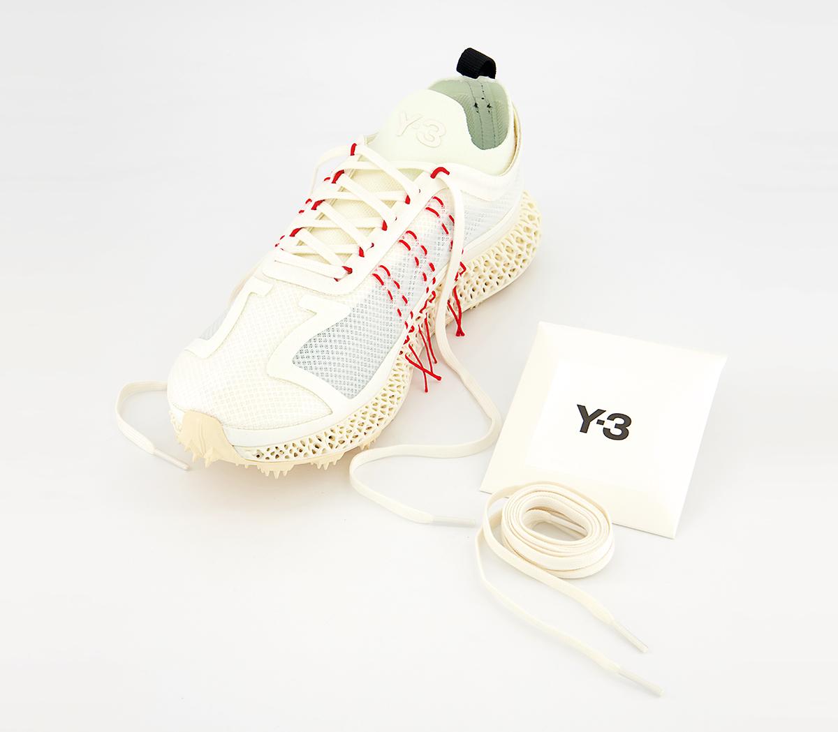 adidas Y-3 Y-3 Runner 4d Halo Trainers adidas Y-3 Y-3 Runner 4d Halo Trainers Core White Red Bright Cyan
