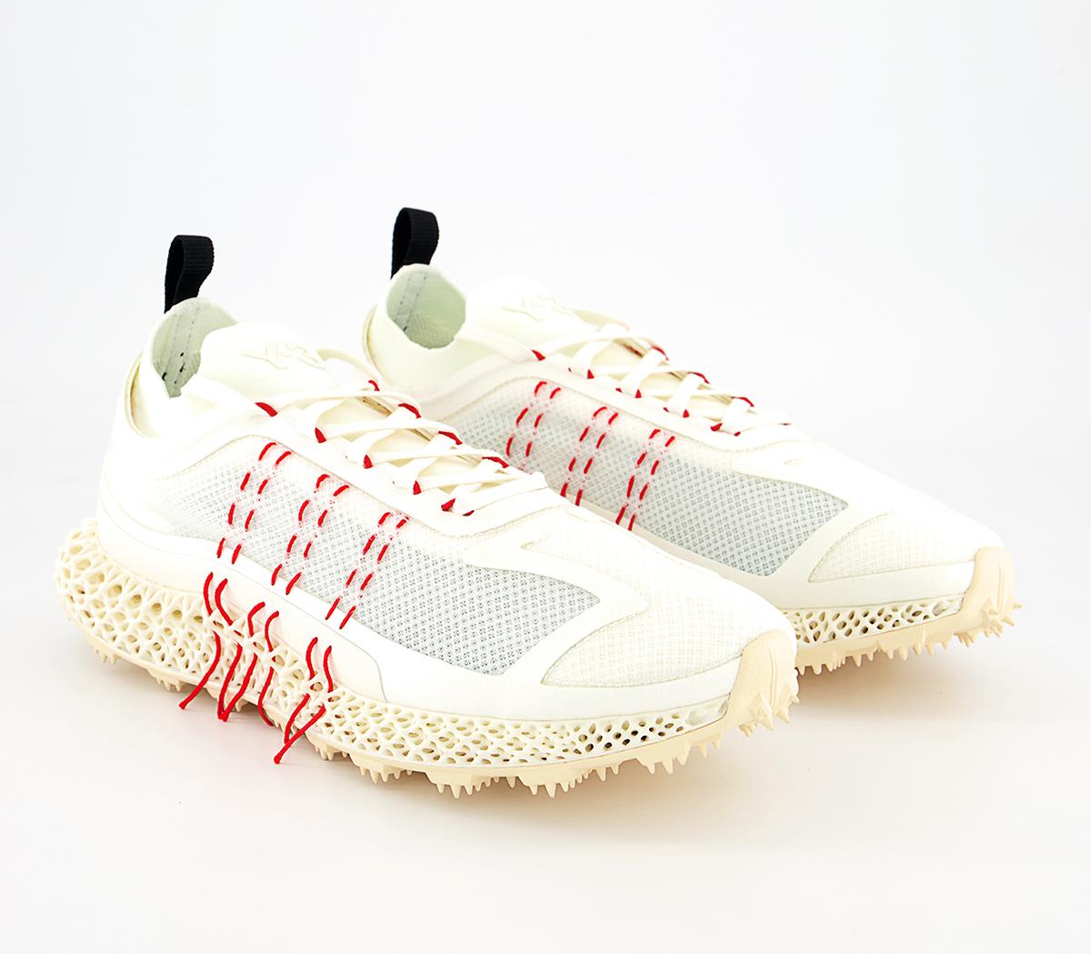adidas Y-3 Y-3 Runner 4d Halo Trainers adidas Y-3 Y-3 Runner 4d Halo Trainers Core White Red Bright Cyan