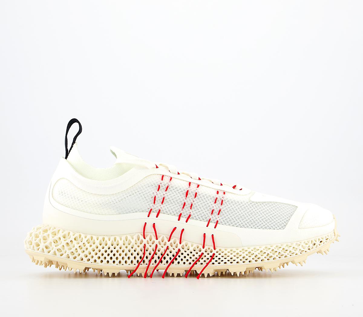 adidas Y-3Y-3 Runner 4d Halo TrainersCore White Red Bright Cyan