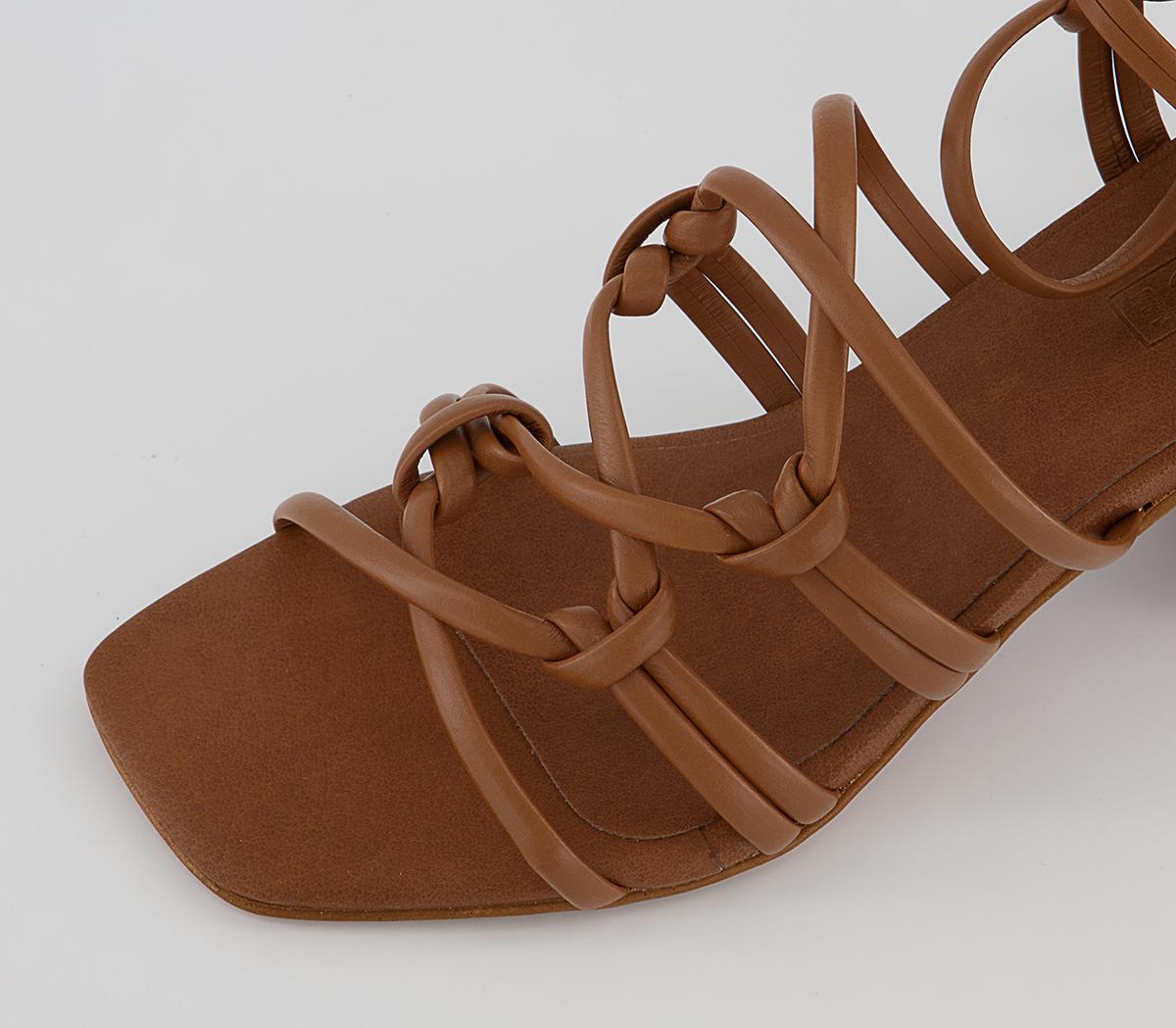 Office Mally Tie Up Block Heels Office Mally Tie Up Block Heels Tan Leather