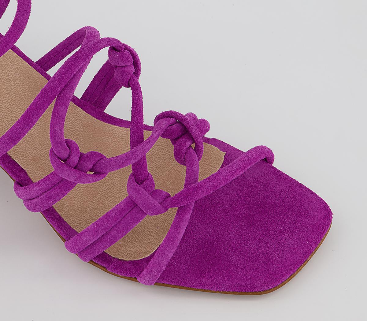 Office Mally Tie Up Block Heels Office Mally Tie Up Block Heels Pink Suede