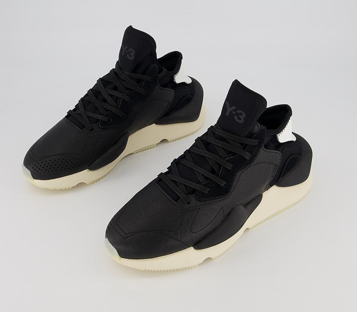 adidas Y-3 Y-3 Kaiwa Trainers Black Black Cream White - Women's Trainers