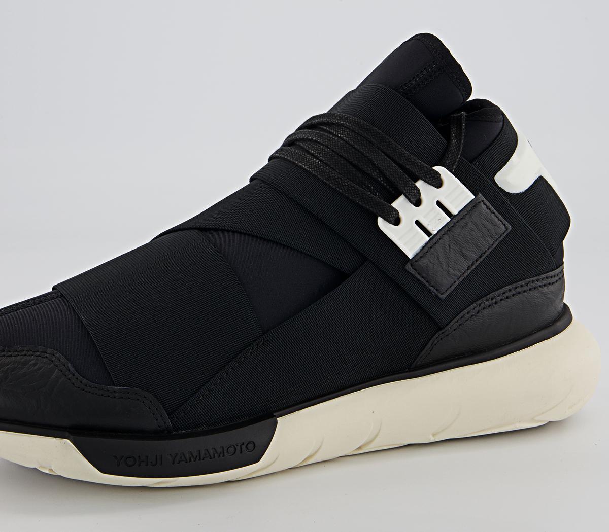 adidas Y-3 Y-3 Qasa Hi Trainers Black Black White - Men's Premium Sneakers