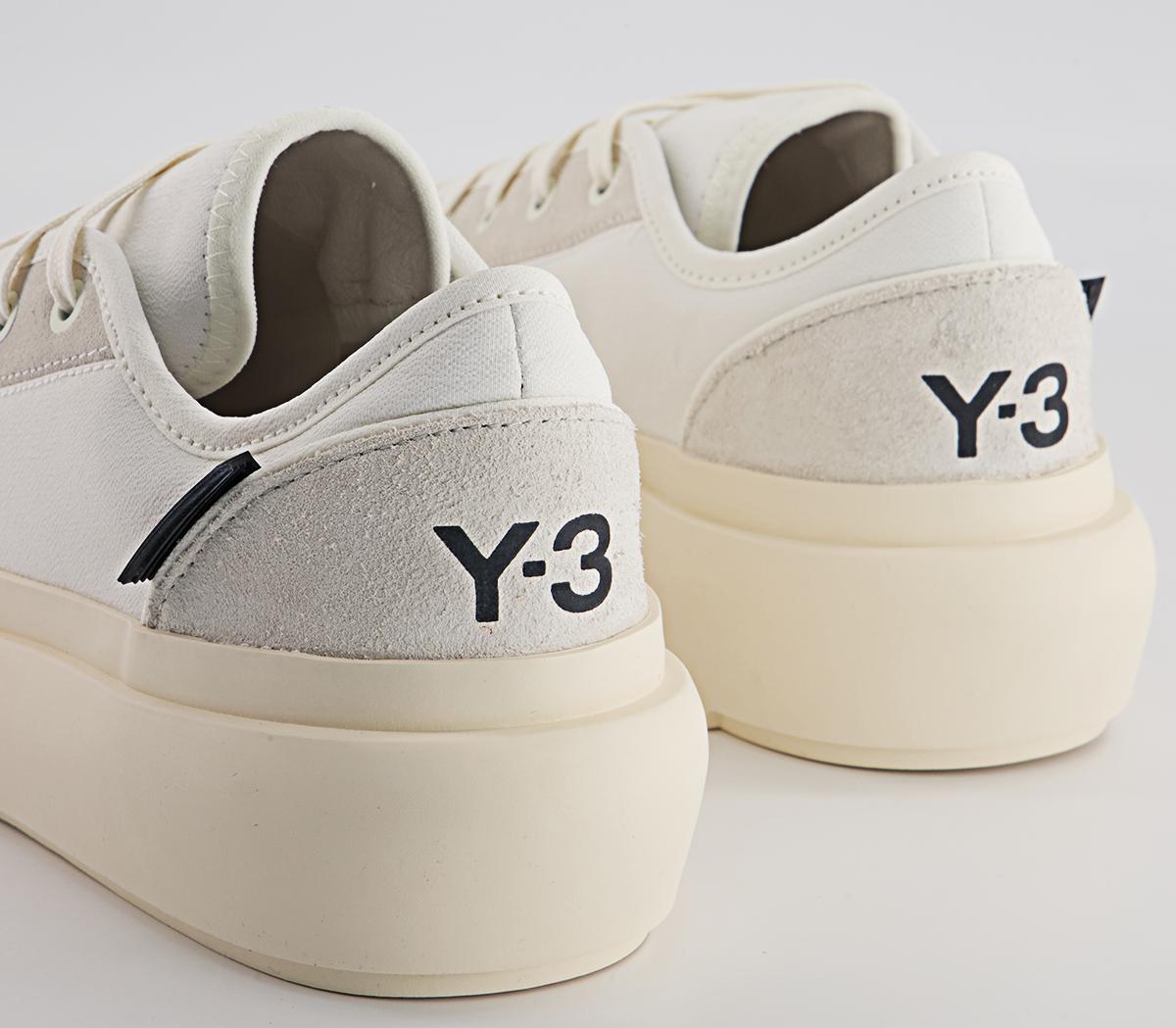 adidas Y 3 Y 3 Ajatu Court Low Trainers Core White Orbit Grey Cream